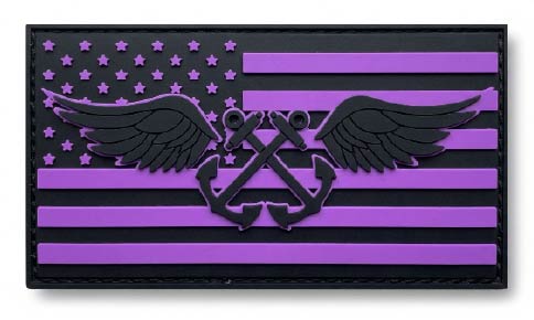 Aviation Boatswain's Mate Silicone Patch - AB Rate PVC Patch with Velcro Backing | 1944 Collectibles
