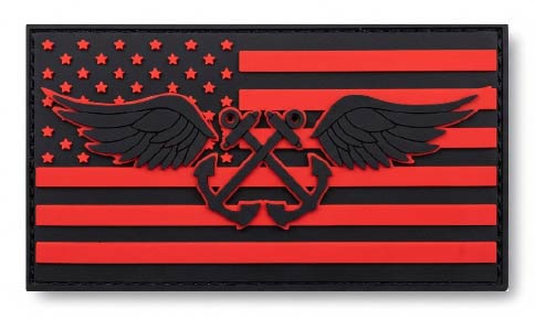 Aviation Boatswain's Mate Silicone Patch - AB Rate PVC Patch with Velcro Backing | 1944 Collectibles